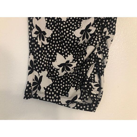 Brand New Anthropologie Porridge Ruched Knit Black & White Mini Skirt Medium - Picture 6 of 13